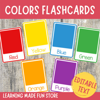 Kid English Early Learning Color Card Paper Educational Funny Preschool S3A7 