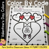 Colors For Kindergarten Funky Color By Code St. Valentine's Day