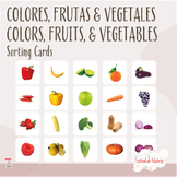 Colors, Fruits & Vegetables - Sorting Cards