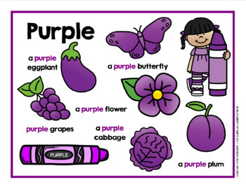 Color Activities for Centers and Learning (PURPLE) by CG Early Learning