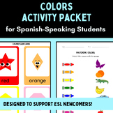 Colors Lesson Packet | Spanish to English | ESL Newcomers 