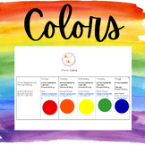 Colors Lesson/pre-k/preschool/osr