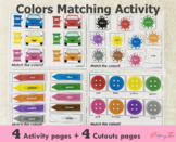 Colors Matching Busy Book, Learning Binder, Toddlers and P