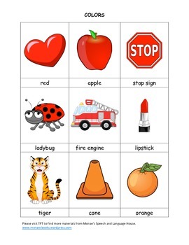 Free Memory Games for Kindergartens: Colors