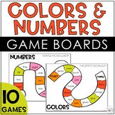 Colors Numbers Sight Words Board Game Literacy Center Kind