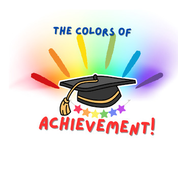 Preview of Colors Of Achievement- Pk/K Graduation Plug n Play Script