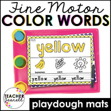 Color Words Playdough Mats Fine Motor Activities