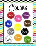 Colors Poster-Chevron Background