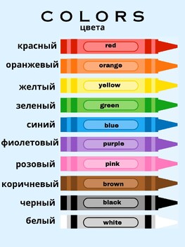 Preview of Colors Poster in Russian and English