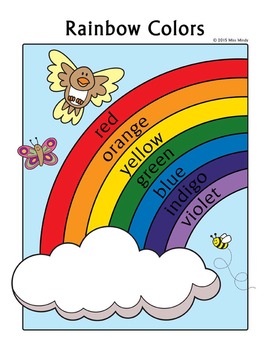 Colors Practice Rainbow Coloring Page - English Color ...