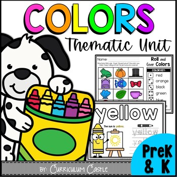 Preview of Colors Thematic Unit: Color Activities and Printables
