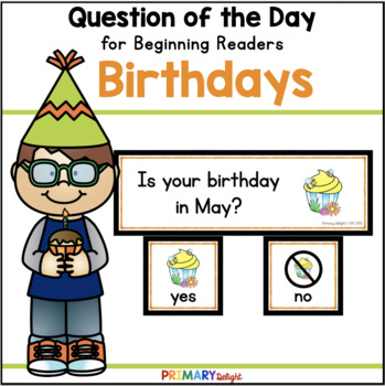Preview of Question of the Day for Birthdays | Preschool and Kindergarten