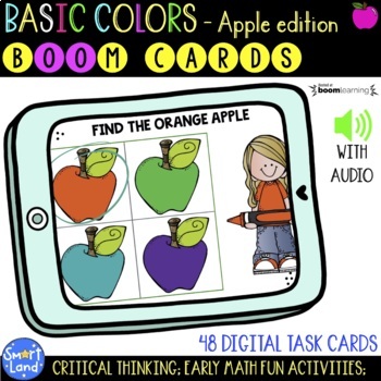 Preview of Colors Recognition Digital Cards | Fall Apples