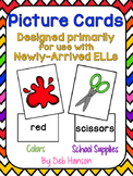 Colors & School Supplies:  Word and Picture Cards (can be 