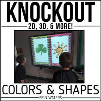 Preview of Colors & Shapes - KNOCKOUT - 2D Shapes, 3D Shapes, & Colors