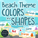 Colors & Shapes Signs in Beach Theme