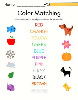 Preview of FREE Colors & Shapes Worksheets for Preschool (6 Pages)