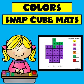 Colors Snap Cube Building Mats by Bilingual Teacher World | TPT