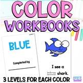 Color Student Workbooks - 33 Booklets to Practice Colors a