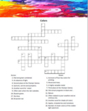 'Colors' Crossword (American English Version)