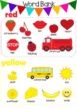 Colors Worksheet NEW (5 sets) by Preschool Love | TpT