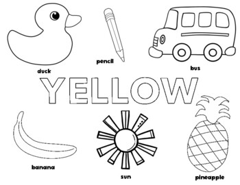 Colors Coloring Pages by Smith Teaches K | TPT