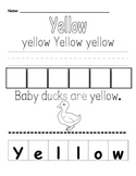 Colors and Color Word Worksheet Packet Practice for Frog S