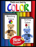 Colors and Color Words MATCHING and SORTING Activity Books