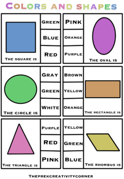 Preview of Colors and Shapes Activity