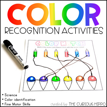 Color Mixing Mat, Primary Colors Activity for Preschool