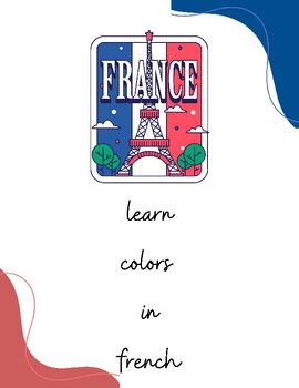 Preview of Colors in French Flashcards (coloring book)