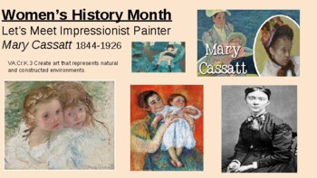 Preview of Colors in Mary Cassatt's Paintings/Art Lesson/Women's History Month