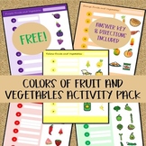 Colors of Fruits and Vegetables - Food Sorting, Alphabet, 