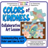 Art Lesson Colors of Kindness Collaborative Wall Puzzle Activity