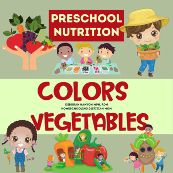 Preview of Colors of Vegetables Matching Activity Kit