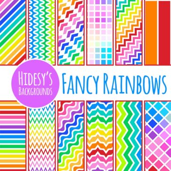 Rainbow Cardstock Background Digital Graphics
