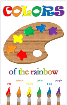 Colors Of The Rainbow White Poster By Souly Natural Creations | TpT