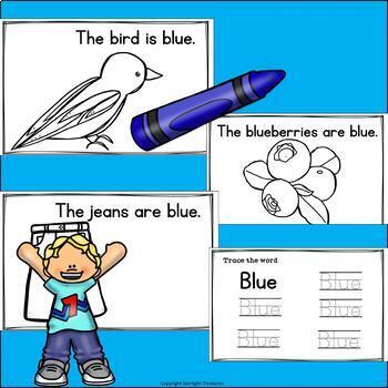 blue color things for kids