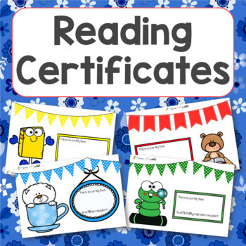 Preview of Colour Band linked Primary Age Reading certificates