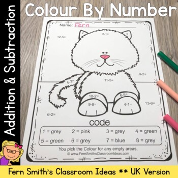 Preview of Colour By Number Addition and Subtraction Bundle