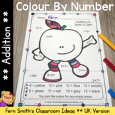 Fall Apples Colour By Number Addition UK Version