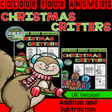 Christmas Colour By Number 2-Digit by 2-Digit Addition Sub