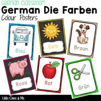 Preview of Colour / Color Posters German Die Farben