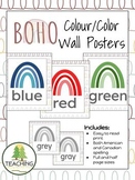 Colour/ Color Wall Posters - Boho Neutral Classroom Decor
