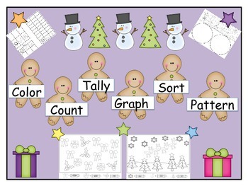 Preview of Color, Count, Tally, Graph, Sort and Pattern (U.S. Version)