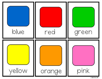 Colour Flash Cards by Unique Ideas With Mrs S | Teachers Pay Teachers