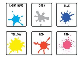 Colour Flashcards - English by Brydee Palmer | TPT