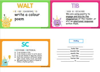 Preview of Colour Poems - EDITABLE PowerPoint | Poetry Lesson Ready to Teach