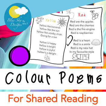 Preview of Colour Poems for Shared Reading