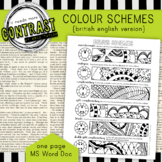 Colour Theory Colour Scheme Worksheet with Monochromatic, 
